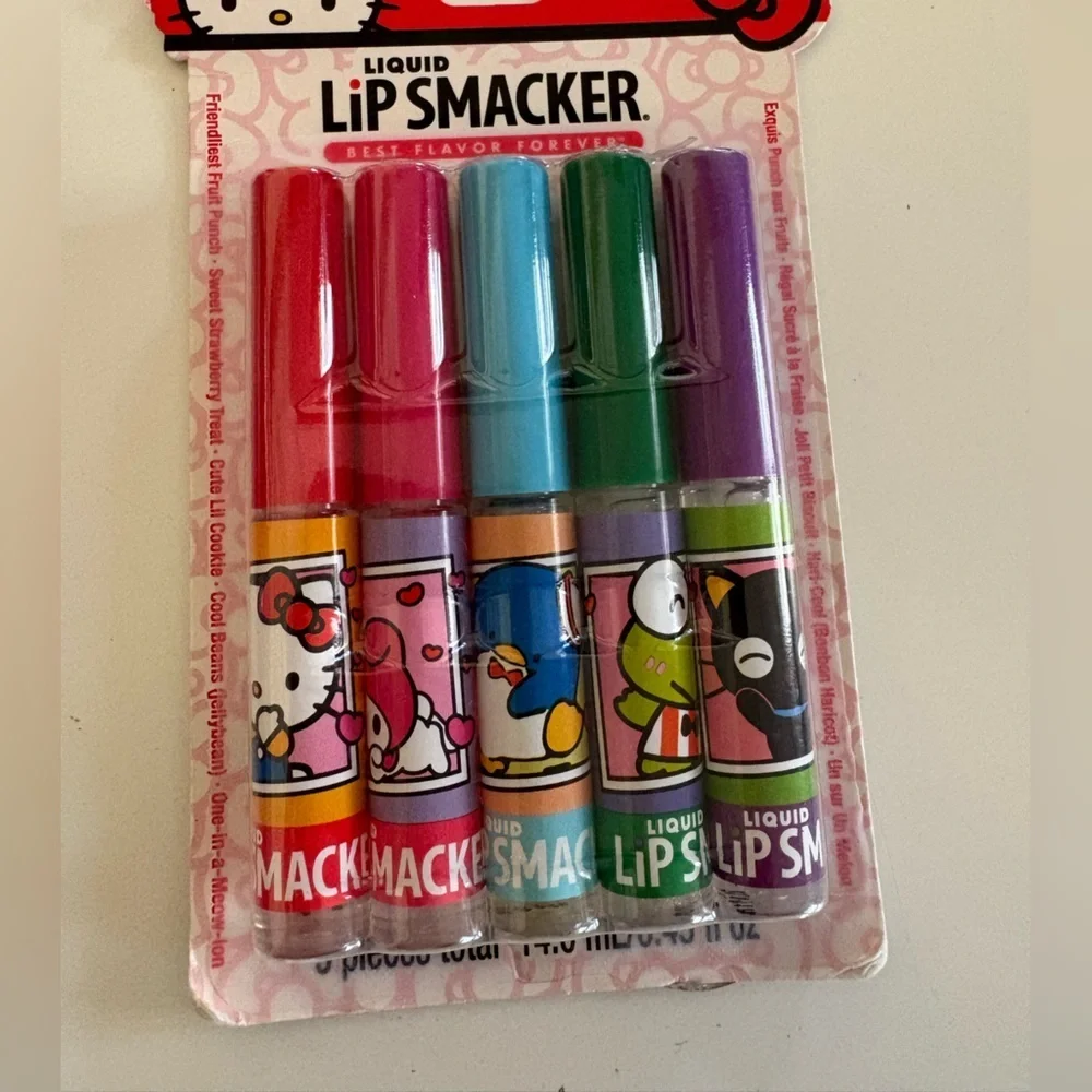 NWT Lip Smacker Hello Kitty & Friends Liquid Lip Gloss Party Pack
